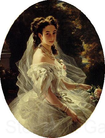 Franz Xaver Winterhalter Princess Pauline de Metternich Germany oil painting art